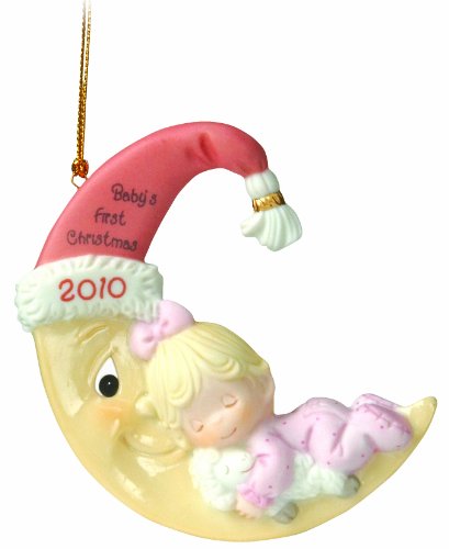 Precious Moments  My Hope Is In You Dated 2010  Baby's First (girl) Ornament