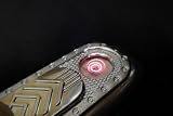 BLACK GREY Rechargeable USB Electronic Lighter Camping REAL Windproof No Gas Led light Torch