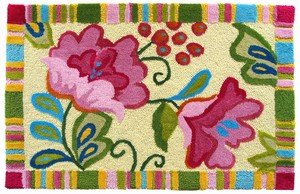 Homefires Accents Pink Petals Indoor Rug, 22-Inch by 34-Inch