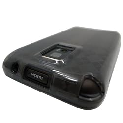 LG P990 Optimus 2X/ Optimus Speed/ (T-Mobile G2X) Rubber TPU Case - Checker Style - Smoke Black by Case2 with Case2 Packing