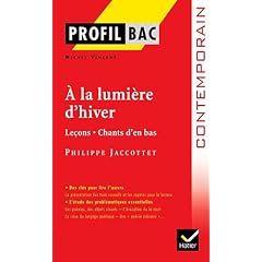 Profil Bac - Jacottet A la lumi�re d'hiver