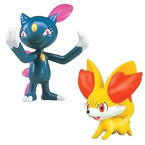 Pokémon 2 Pack Small Figures- Fennekin vs Sneasel