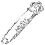 Stainless Steel Music Safety Pin Brooch – Comes with a Free Velvet Gift Pouch