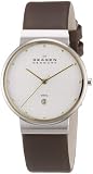 Skagen Herrenarmbanduhr Slimline Leder 355LSLD
