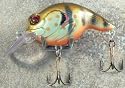 JLVLures Shallow Crankbait Sunfish: Diver Lures JLV Freshwater Smallmouth Steelhead Pike Salmon Trout Perch Whiper Mid Depth Walleye Casting Bass Hook Treble Bronze Boat Dock Brook Bay Little Stump River Trolling Weed Surface Topwater Shad