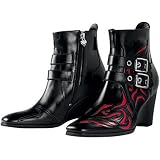 Icon Hella Street Angel Women's Leather Sportsbike Racing Motorcycle Boots - Color: Black, Size: 7