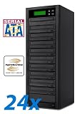 Bestduplicator LS Series - 9 Target 24X Sata LightScribe DVD CD Duplicator (Standalone Audio Video Copy Tower, Duplication Device)