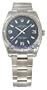 Rolex Airking Blue Arabic and Index Dial Engine Turned Bezel Mens Watch 114210BLASO