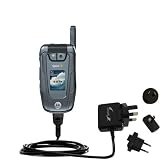 International Wall / AC Charger for the Motorola Deluxe - Gomadic Brand w/ TipExchange Technology