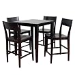 5 Pc Gathering Leg Table set - Espresso&nbsp;