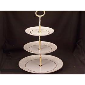 Buy Fine China Japan Queens Brocade Hostess Tray 3 Tier