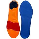 Sorbothane Unisex UltraSole 2 Pack Insoles,Blue,Women's 12-13 M/Men's 9.5-10.5 M