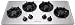 Frigidaire : FFGC3613LS 36in Gas Cooktop, 4 Sealed Burners, Cast Iron Grates - Stainless Steel