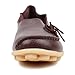 Kunsto Women's Leather Casual Loafer Shoes US Size 7 Brown