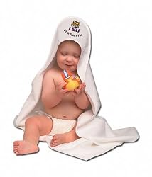 LSU Tigers Hooded Baby Towel (White)