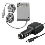 HOME +CAR BATTERY CHARGER ADAPTER FOR NINTENDO DSI XL