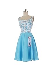 Chiffon Fitted Applique Short Homecoming Dress/Mini Dress 