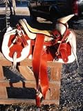 Charro Saddle chedron and white Round Saddle Bags
