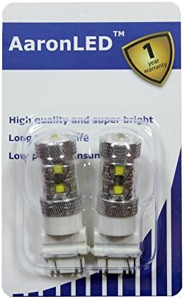 1Pair AaronLED White 60W High Power 3156 3157 Epstar LED Lights for Brake Backup Reverse Turn Signals Lights