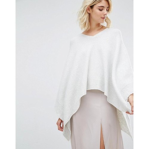 ガットリモン アウター カーディガン Gat Rimon Tutu Long Sleeve Knitted Ponch Grey [並行輸入品]