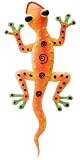 Wall Art 3D Metal Decor Gecko Spiral Orange (5Wx11) - Regal Art #R155