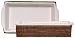 Woven Rattan Rectangle Basket with White Ceramic Casserole Liner 16 1/2"L x 8 1/2"W x 4"H