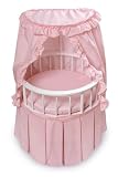 Round Doll Crib w/Canopy & Bedding