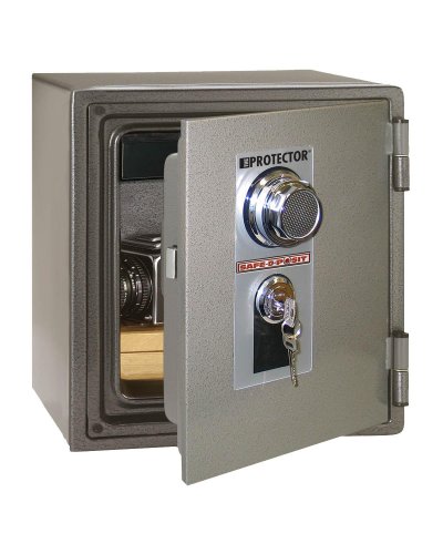 Sisco FJ12 Protector 0.38-Cubic-Foot Fire/Theft Safe, Gray/Silver