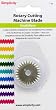 Rotary Cutting Blade- Small Wave for Simplicity Rotary Machine