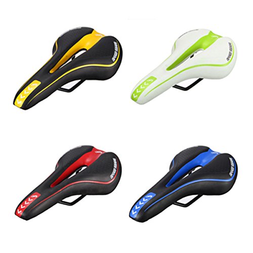 OUTERDO Bike Saddle Mountain Bike Seat Professional Road MTB Gel Comfort Bicycle Seat Cycling Seat Cushion Pad 27*15cm