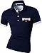 jeansian Men's Slim Fit short Sleeves Casual POLO Tee T-Shirts U012