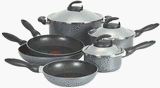 Kitchen & Housewares : T-Fal/Wearever A105S962 Initiatives 9-Piece Cookware Set