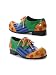 Men's Deluxe Multi Color Clown Shoe Adult