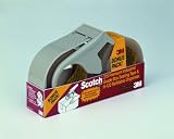 Scotch 48-Millimeter-by-50-Meter Box Sealing Tape with Dispenser, PSD1 Clear 2-Roll Pack