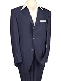 Italian Dark Navy Linen Men Suits Hand Tailored 3 Button Jacket and Flat Front Pants