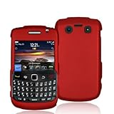 Red Rubberized Snap-On Hard Skin Case Cover for Blackberry Bold 9700 9780 P ....