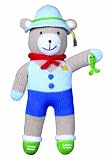 Zubels Fishing bear Norman 24-inch Hand-Knit Doll