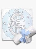 Light of Mine Designs Million $ Baby Blue Receiving/Swaddling Blanket