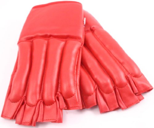 XL Red Cut finger Punching Bag Mitts Boxing Gloves MMA