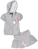 Calvin Klein Baby-girls Infant 2 Piece Skirt Set, Grey, 12 Months