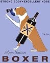 Appellation Boxer Animals Art Poster Print by Ken Bailey, 22x28
