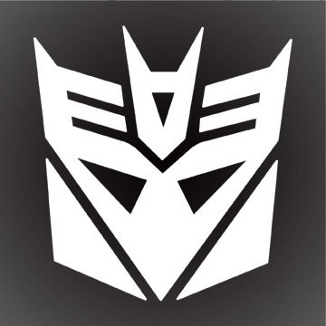 TRANSFORMERS DECEPTICON DECAL STICKER 5X5