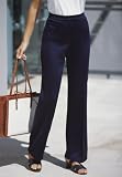 Petite Ponte Knit Boot-Cut Pants