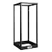 Tripp Lite SR4POST25 25U 4-Post Open Frame Rack Cabinet Square Holes 1000lb Loadcap, Black