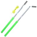Babache Energy diabolo handsticks - UV Green