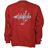 Reebok Washington Capitals Red Primary Logo Crew Sweatshirt