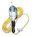 Incandescent Hand Lamp, 100 Lamp Watts, 25 ft. Cord Length, Black/Silver, Includes Hook, Guard - 1 Each