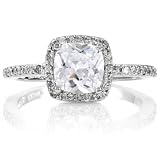 Liezel's Engagement Ring - Cushion Cut CZ - 925 Sterling Silver