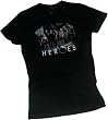 Cast -- NBC's Heroes Crop Sleeve Fitted Juniors T-Shirt