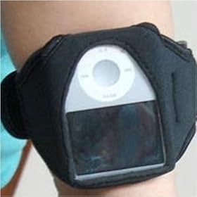 iArmbands Neoprene Workout Armband for Apple iPod nano 3G 4GB and 8GB MP3 Player Models - Color Black
